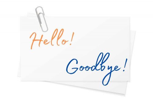 We say Goodbye…