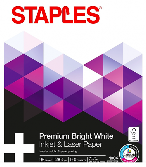 Image: Staples Premium Copy Paper