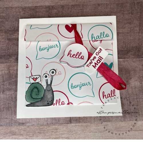 Square Pocket Card for Scissor Charm