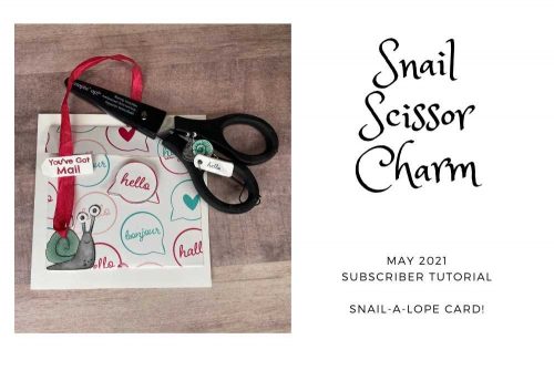 Snailed It Scissor Charm!