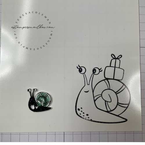 Snail Charm before & after