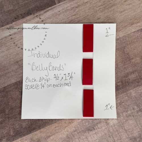 Snowflake Wishes Tag Card Band Template