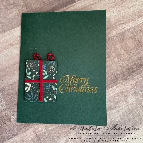Christmas Card with a gift box