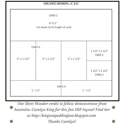 One Sheet Wonder Template