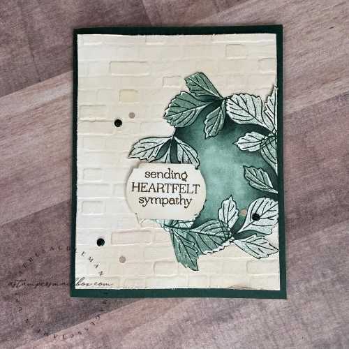 Delicate Dahlia Sympathy Card