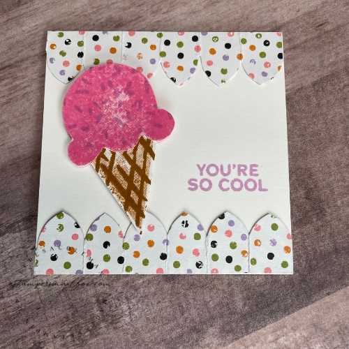 Sweet Ice Cream 1/2" Scallop Trim Border