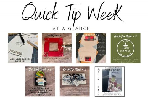 Quick Tip Week