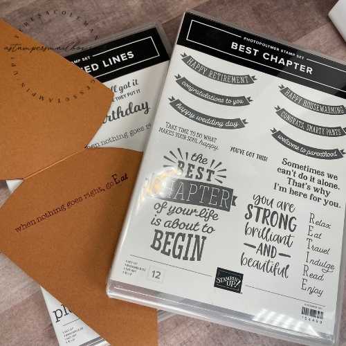 2 Stamp Sets = 1 sentence