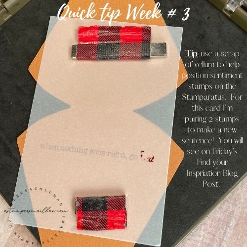 Crafters Quick Tip #3