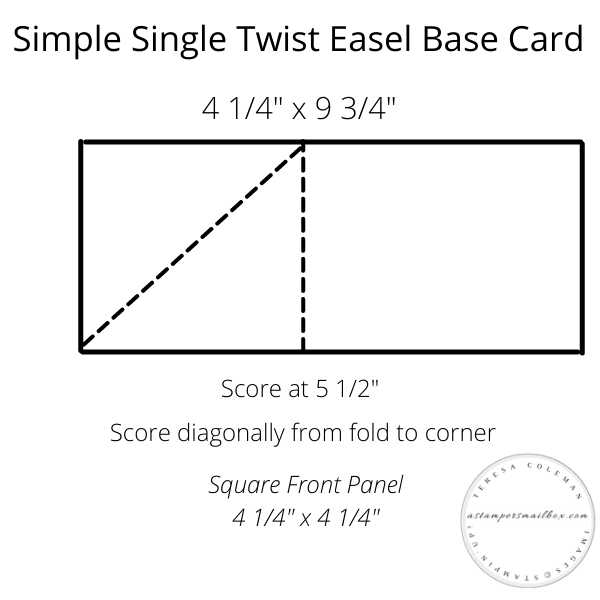 Twisted Easel Template 1