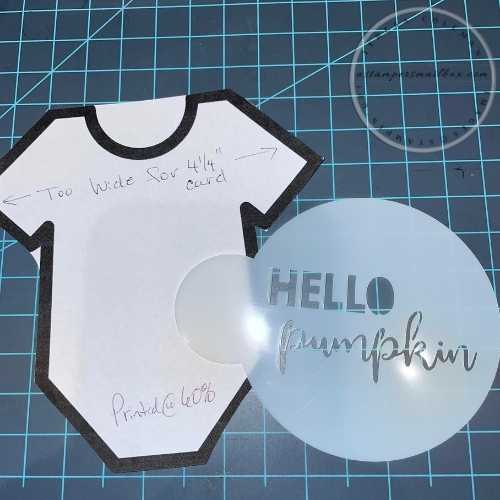 FYI*F* Find Your Inspiration Friday Baby Onesie Card