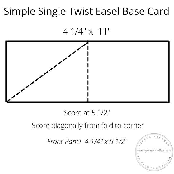 Twisted Easel Template 2