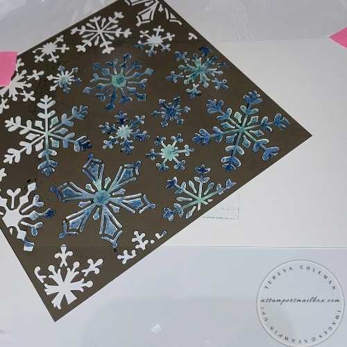 Find Your Inspiration Friday: Tag Makers Stenciled Snowflakes