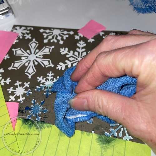 Find Your Inspiration Friday: Tag Makers Stenciled Snowflakes