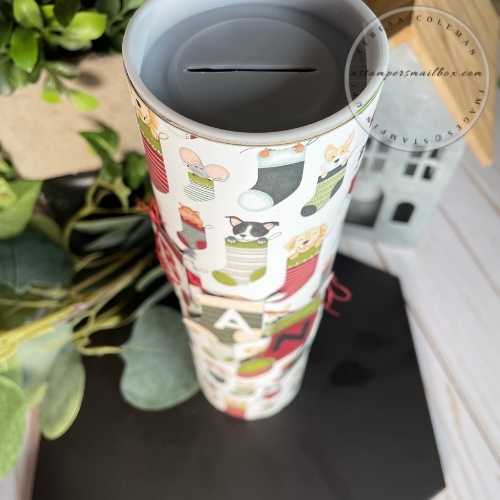 A Stampers Mailbox Monday Makeover Holiday Coin Bank