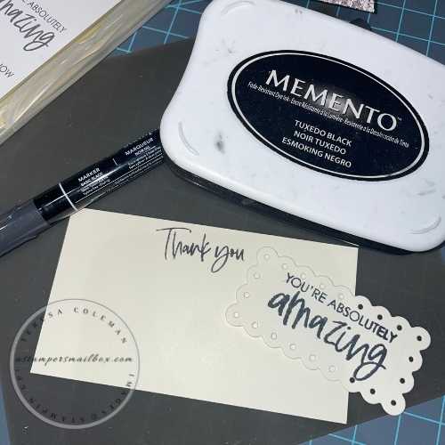 Mailbox Monday Makeover: Stamping Process for Purse Gift Card