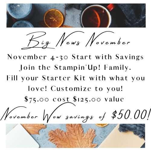 Big News November: Stampin'Up!