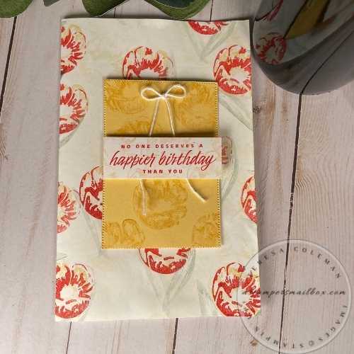 Wine Bottle Sleeve Stampin'Up! Style