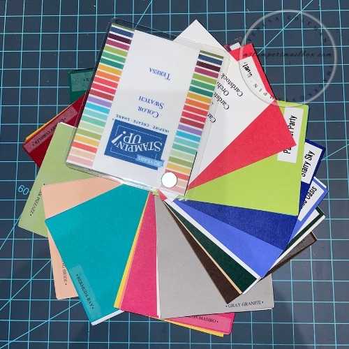 A Stampers Mailbox Color Swatch Cardstocks