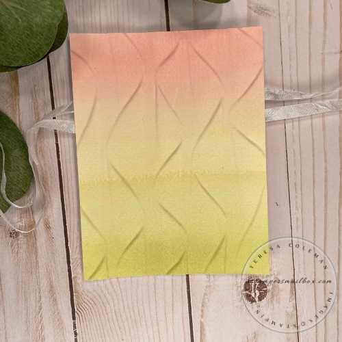 Cascading Ruffles with Ombre Background