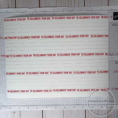 Stamp the first row of images
