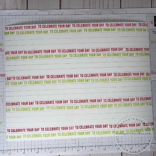 Clean Stamp and Move on down the sheet