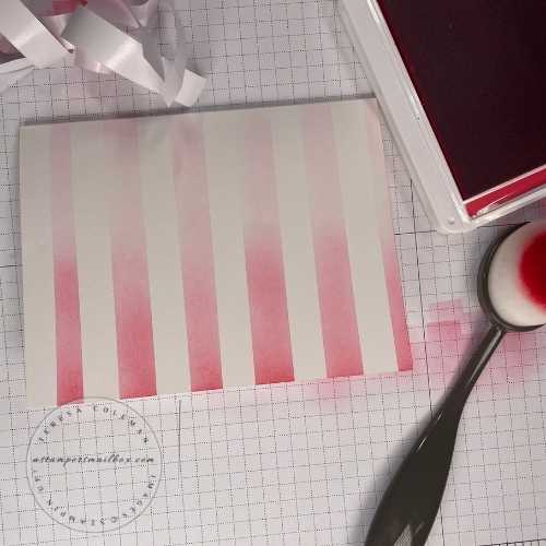 Ready to remove the stripes and reveal the beauty of that Sweet Sorbet ink color!