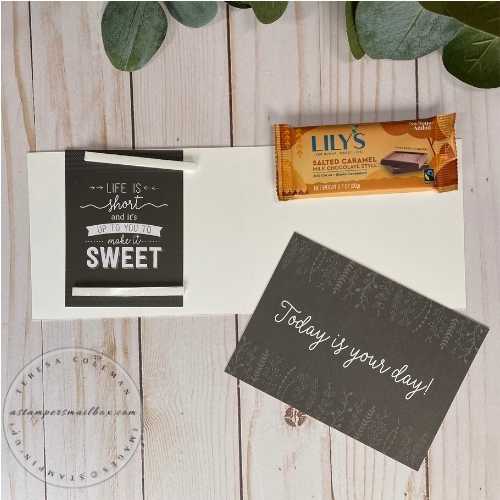 Chocolate Card Project Pieces
