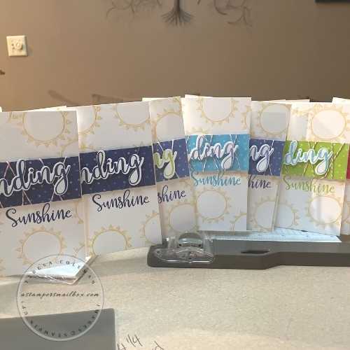 Stampers Club Sending Smiles Summer June Card Swap 