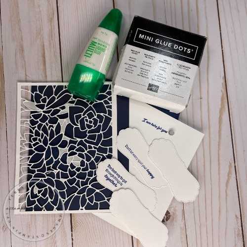 Prep the die cuts and all the layers.