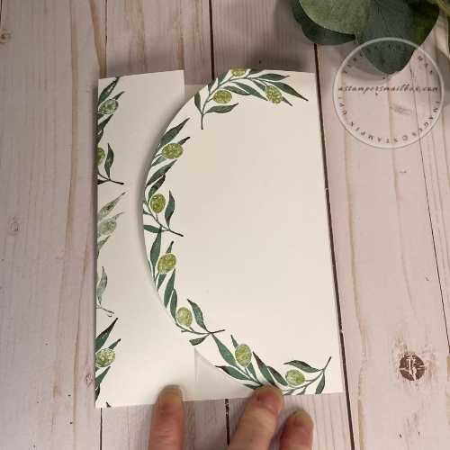 5 x 7 Tri Fold Olive Branch Stamp Set
