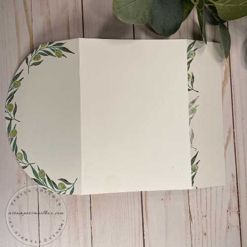 5 x 7 Tri Fold Olive Branch Stamp Set