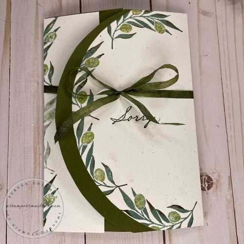 5 x 7 Tri Fold Olive Branch Stamp Set