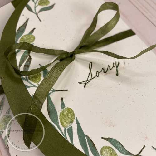 5 x 7 Tri Fold Olive Branch Stamp Set