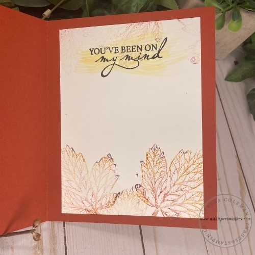 Card: stamped Inside
