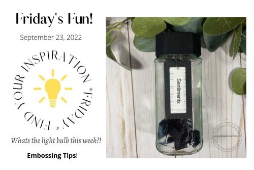 Embossing Tips… Inspired by Laundry!
