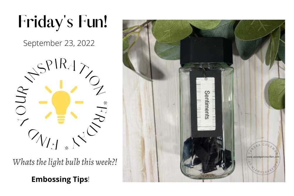 You are currently viewing Embossing Tips… Inspired by Laundry!