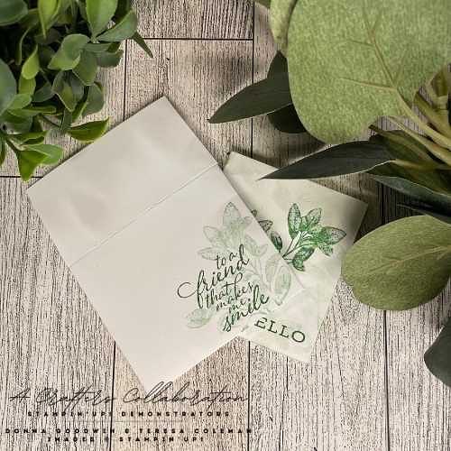 Desk Drop Card with Matching DIY Envelope