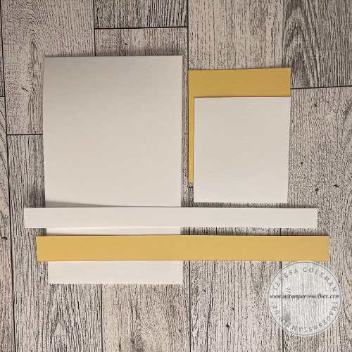 Cardstock layers & pieces for Holy Guacamole Card