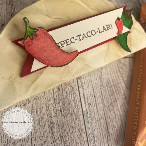 Taco Fiesta stamped & colored chile peppers