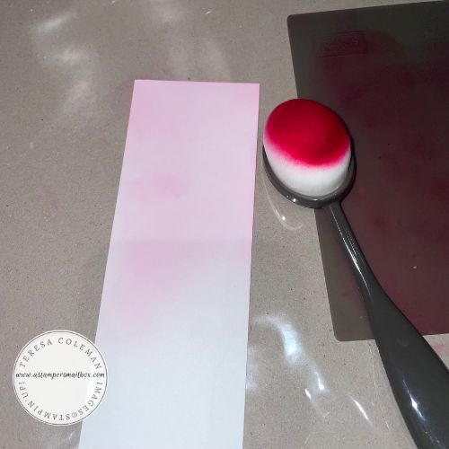 Ink Blending on Shimmery White Cardstock