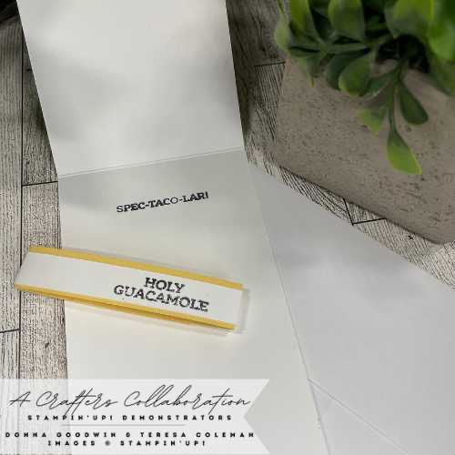 Belly Band Holy Guacamole Slim Line Card 3 1/4" x 5 1/2"
