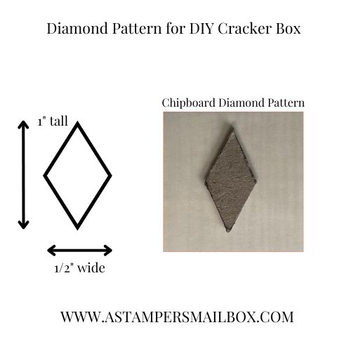 DIY Diamond Pattern 1/2" x 1" on Chipboard 