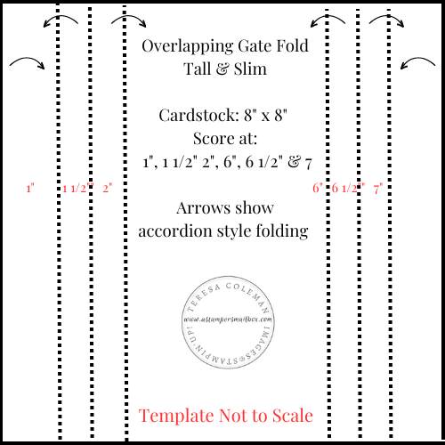 Card Scoring & folding template