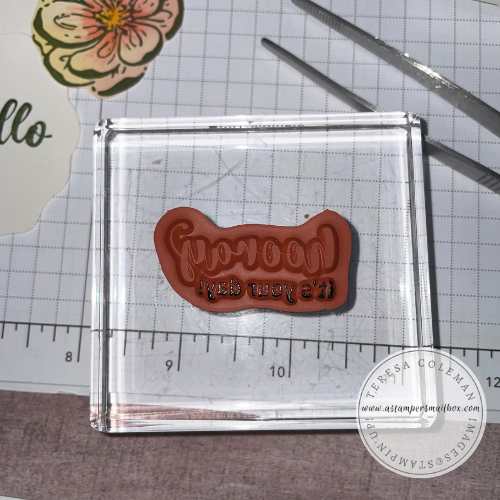 Isolated ink stamping. 