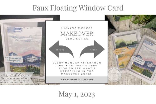 Faux Floating Image Card